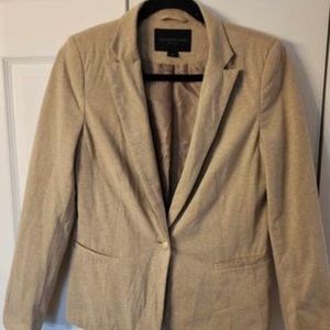 Kenneth Cole Beige 1 Button Classy Blazer